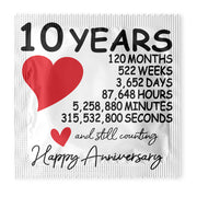 6-Pack Novelty Condoms | Funny Gift | 10th Anniversary | Luxury Giftbox Set