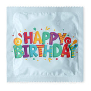 6-Pack Novelty Condoms | “Happy Birthday” | Funny Gift | Luxury Giftbox Set