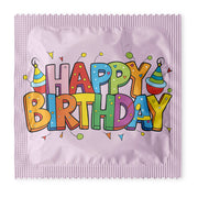 6-Pack Novelty Condoms | “Happy Birthday” | Funny Gift | Luxury Giftbox Set