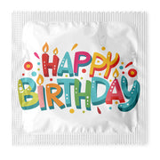 6-Pack Novelty Condoms | “Happy Birthday” | Funny Gift | Luxury Giftbox Set